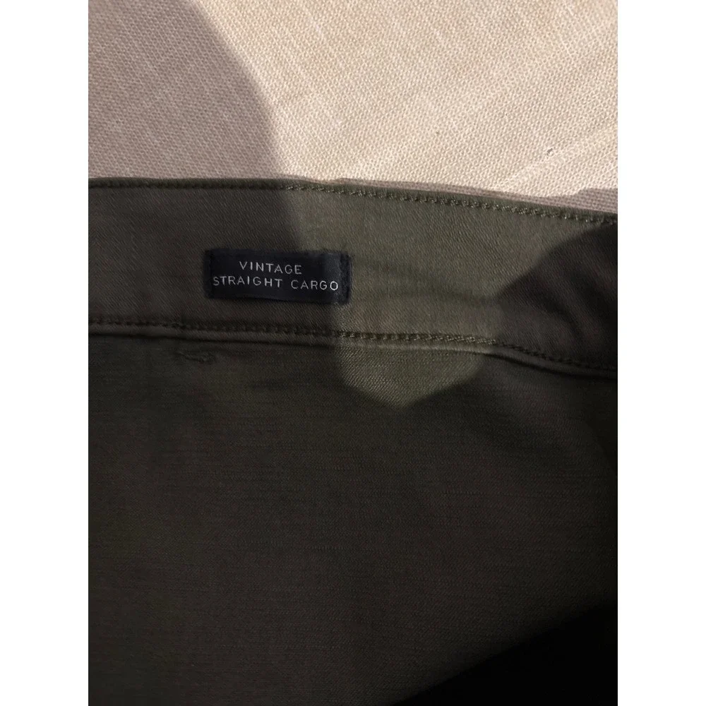 J. Crew Mens Olive Green Vintage‎ Straight Cargo Pants Size 3T